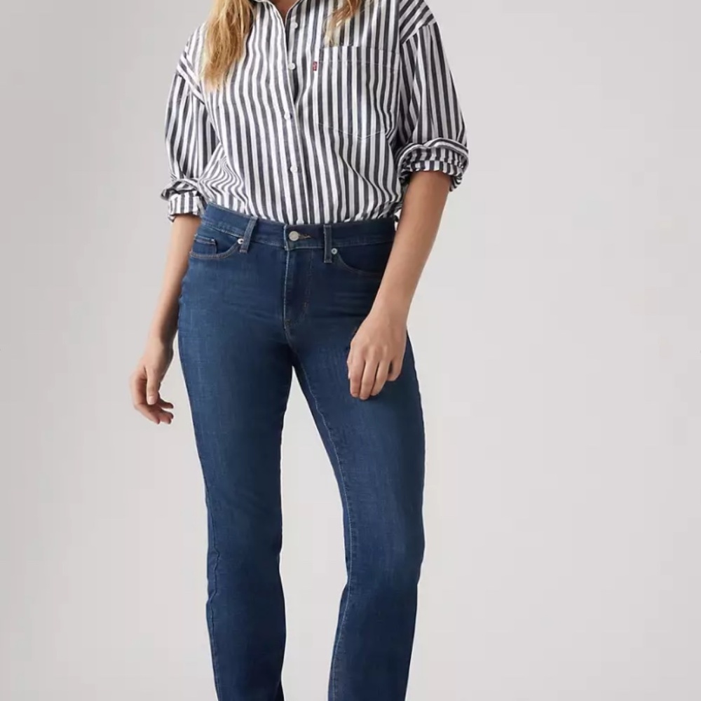 Levi's Blue Straight Leg Jeans Classic Style